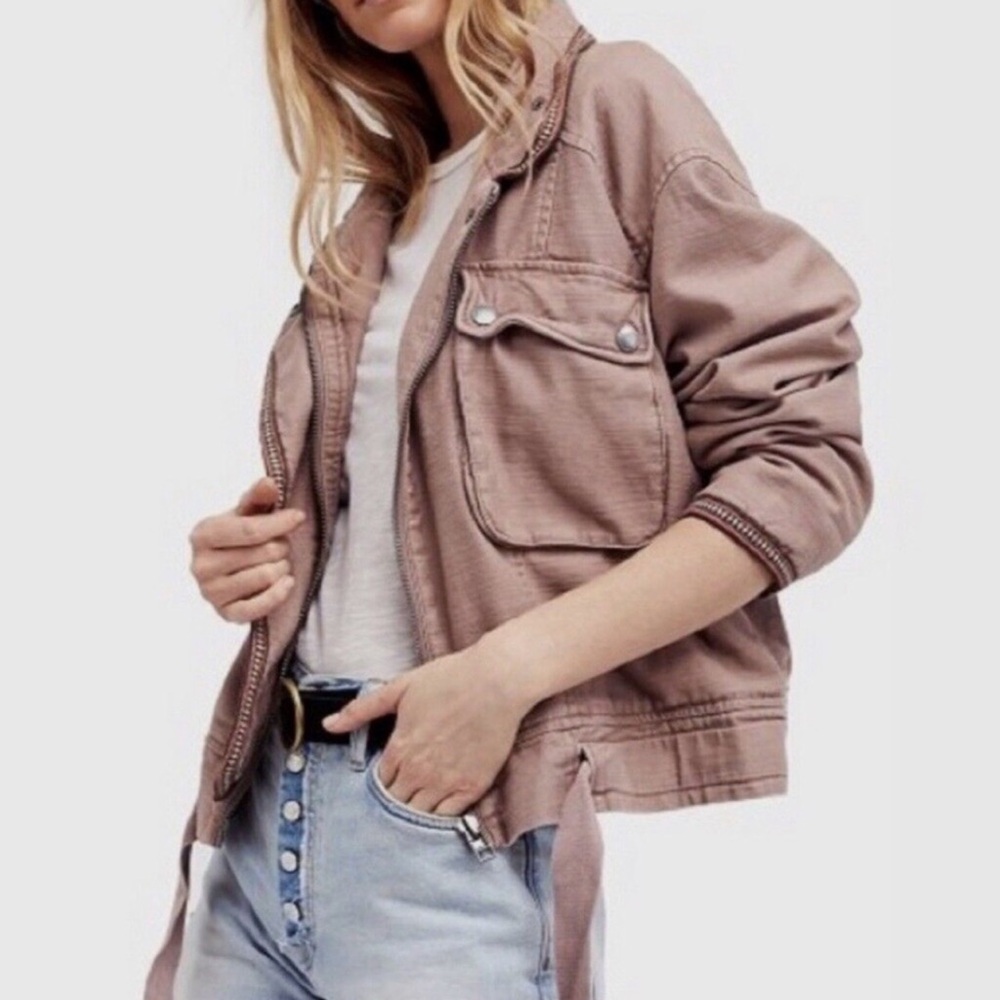 🆕 Free People Relaxed Fit Bomber Jacket. NWT